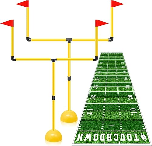 Suministros para fiestas de fútbol, 2 juegos de postes de portería de fútbol, 1 pieza de 10 pies, para fiesta de fútbol, corredores de pasillos,