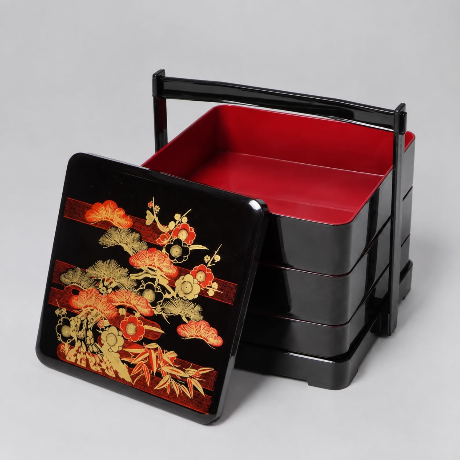 predolo Portacomidas 3 Niveles Niveles Portátil Portabento con Asa Resisn Caja Bento para Comidas Familiares