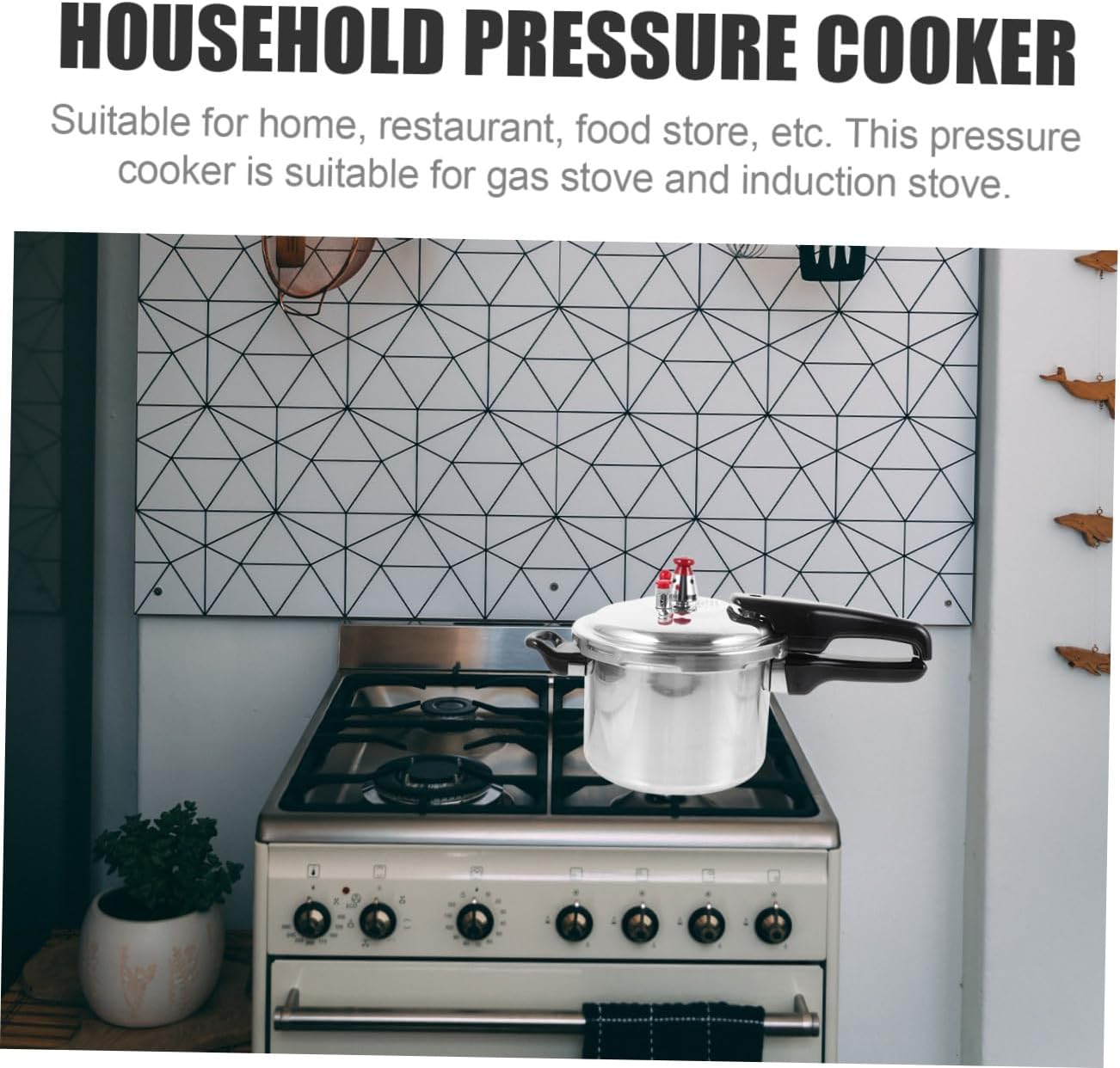 Unomor Composite Bottom Pressure Cooker Multicooker for Steam Braise Soup Stew Boil Energy Efficient Compact High Pressure Cookware