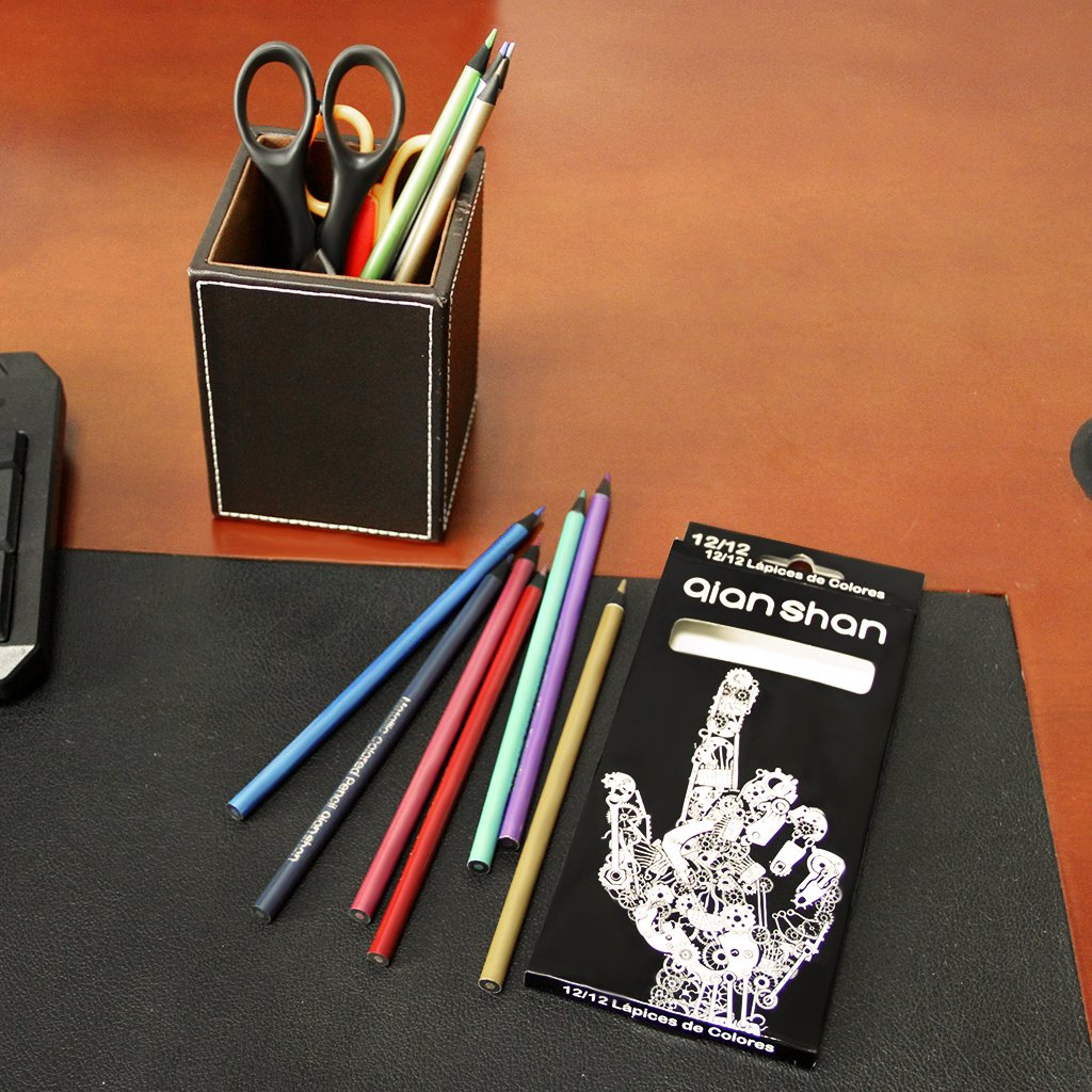 12-Pack Metallic Coloured Pencils – Non-Toxic Art Supplies For Sketching & Rendering