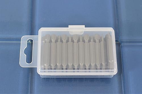 Miniatura 8 de 25 puntas de inserción de destornillador de 532 pulgadas de largo de 532 pulgadas, acero S2 duradero, con contenedor de almacenamiento resistente