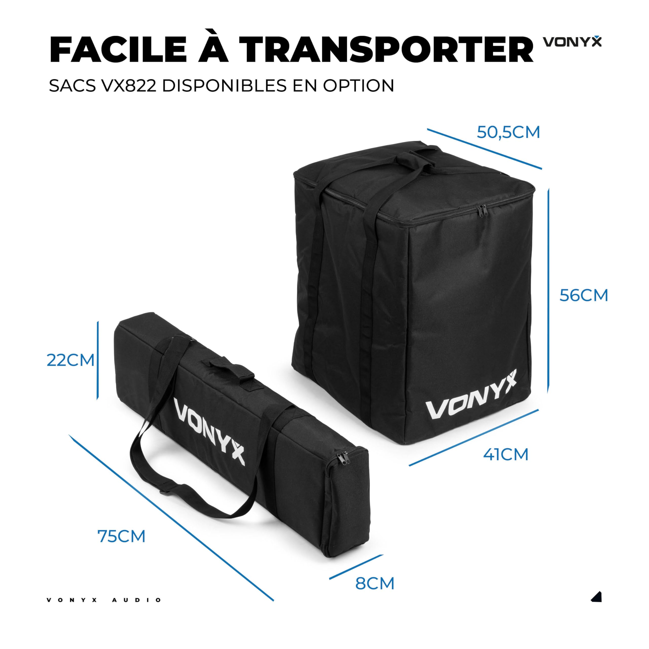 VONYX VX822 Enceinte Colonne Active 1800W avec Bluetooth et TWS, Caisson 12" et 8 Haut-Parleurs 3", DSP avec Préréglages, Entrées XLR Jack RCA, Écran LCD, Idéale pour DJ, Karaoké et Événements