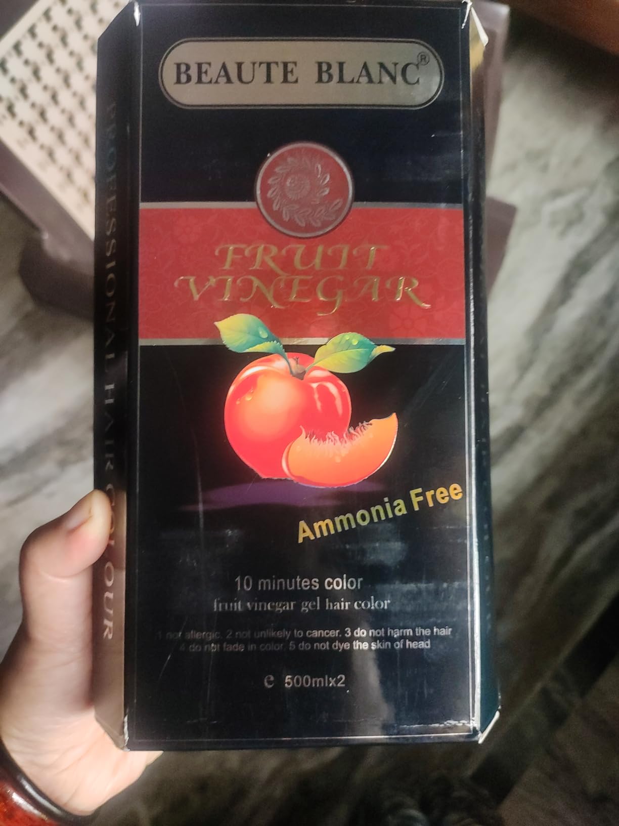 Buy Aravli Beaute Blanc Fruit Vinegar Gel Hair Color, Natural Black Color Dye For Hair Care