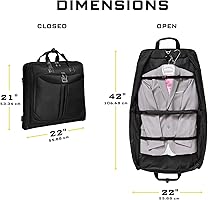 Amazon | ZEGUR プレミアムスーツガーメントバッグ キャリーオン