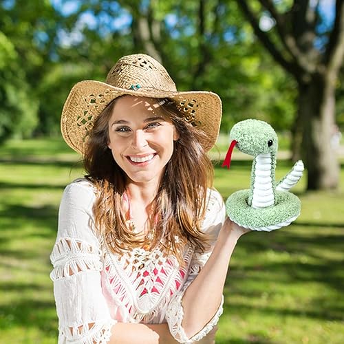 Miniatura 5 de serpiente verde de peluche, juguete de animal de peluche suave y acogedor, para niños y niñas, regalos para niños o novia, 17 pulgadas