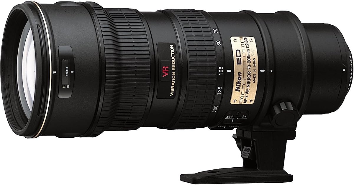Nikon 70-200mm f/2.8G ED-IF AF-S VR Zoom Nikkor Lens for Nikon Digital SLR Cameras - White Box (New) (Renewed)