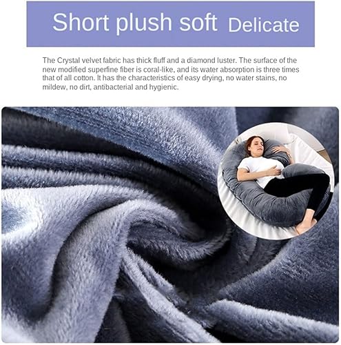 Miniatura 2 de Pregnancy Pillows C-Shape Full Body Pillow and Maternity Support with Velour Cover Support for Back HIPS Legs Belly a Must Have for Pregnant Women