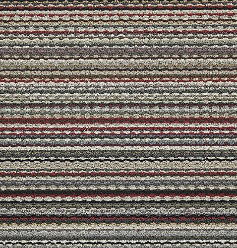 Random Earthtone Stripes Carnival Stripe Bedroom, Living Room, Home Office, Dining Room Area Rug