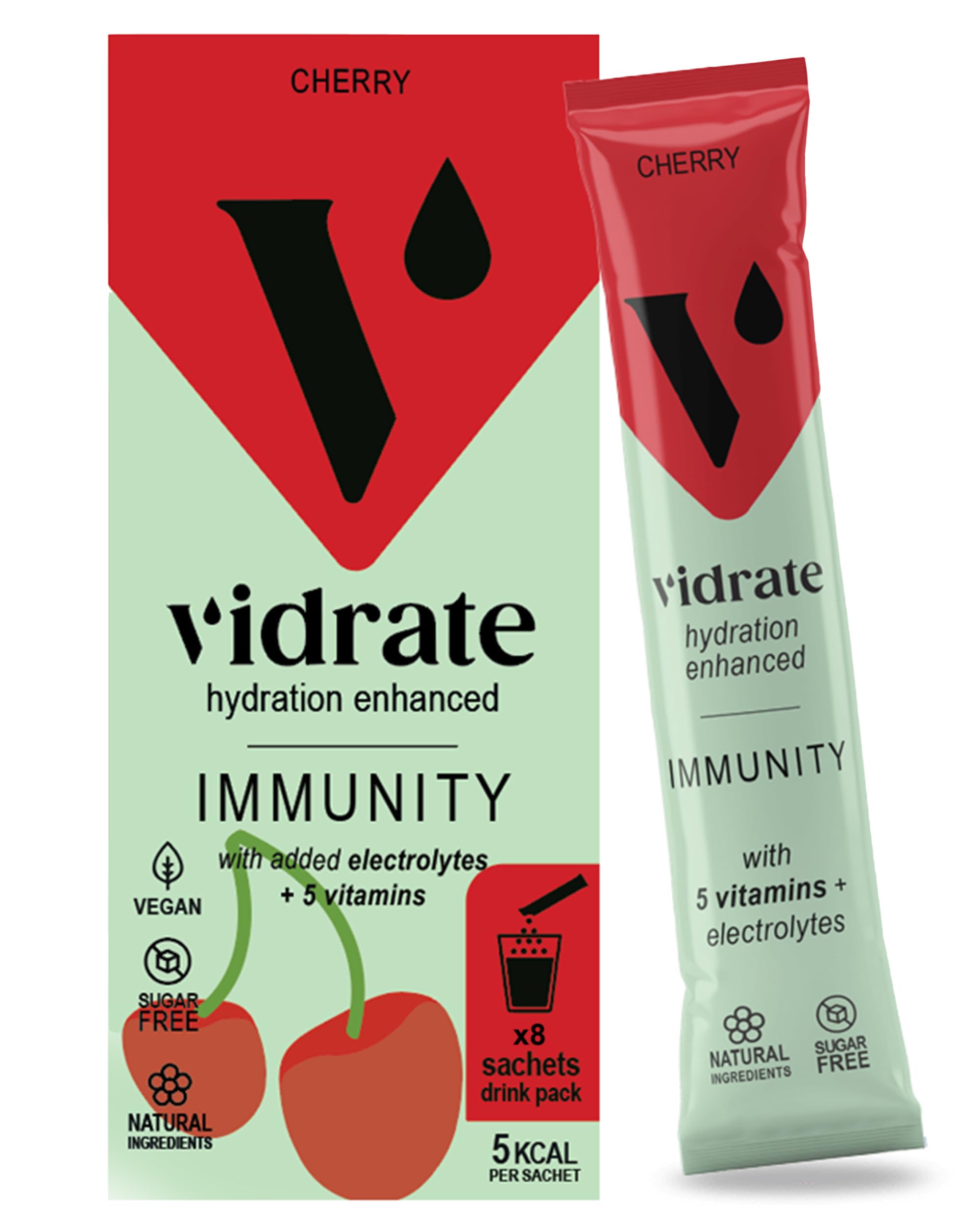 Vidrate Electrolytes Powder - Hydration Sachets Packed with Vitamins - Zero Sugar Rehydration Sachet with No Artificial Sweeteners & Preservatives - Mixed Berry Variety Pack, 8 Electrolytes Sachets — view 13
