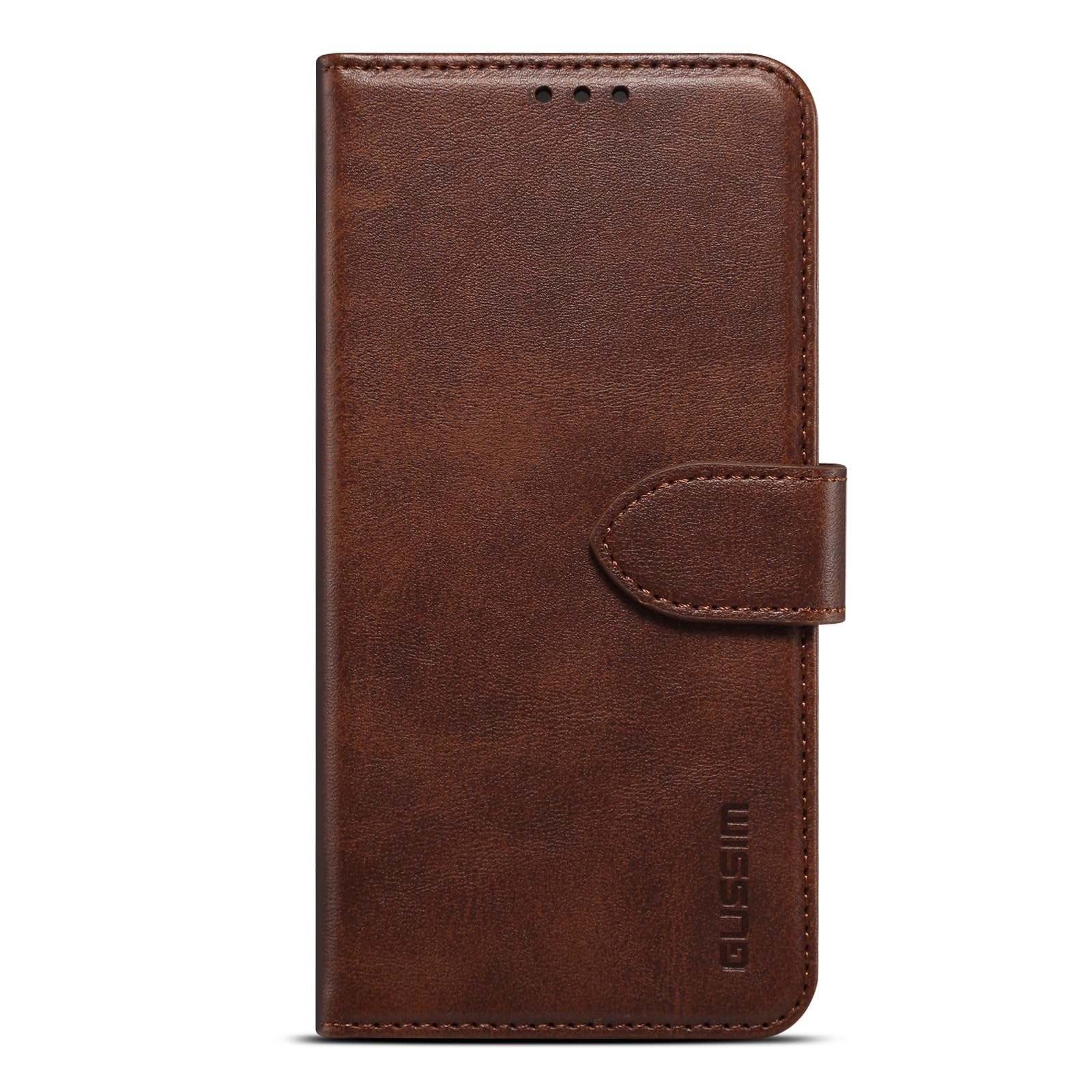 Housse cuir iPhone 15 Plus couleur café idéale pour les trajets urbains - 8