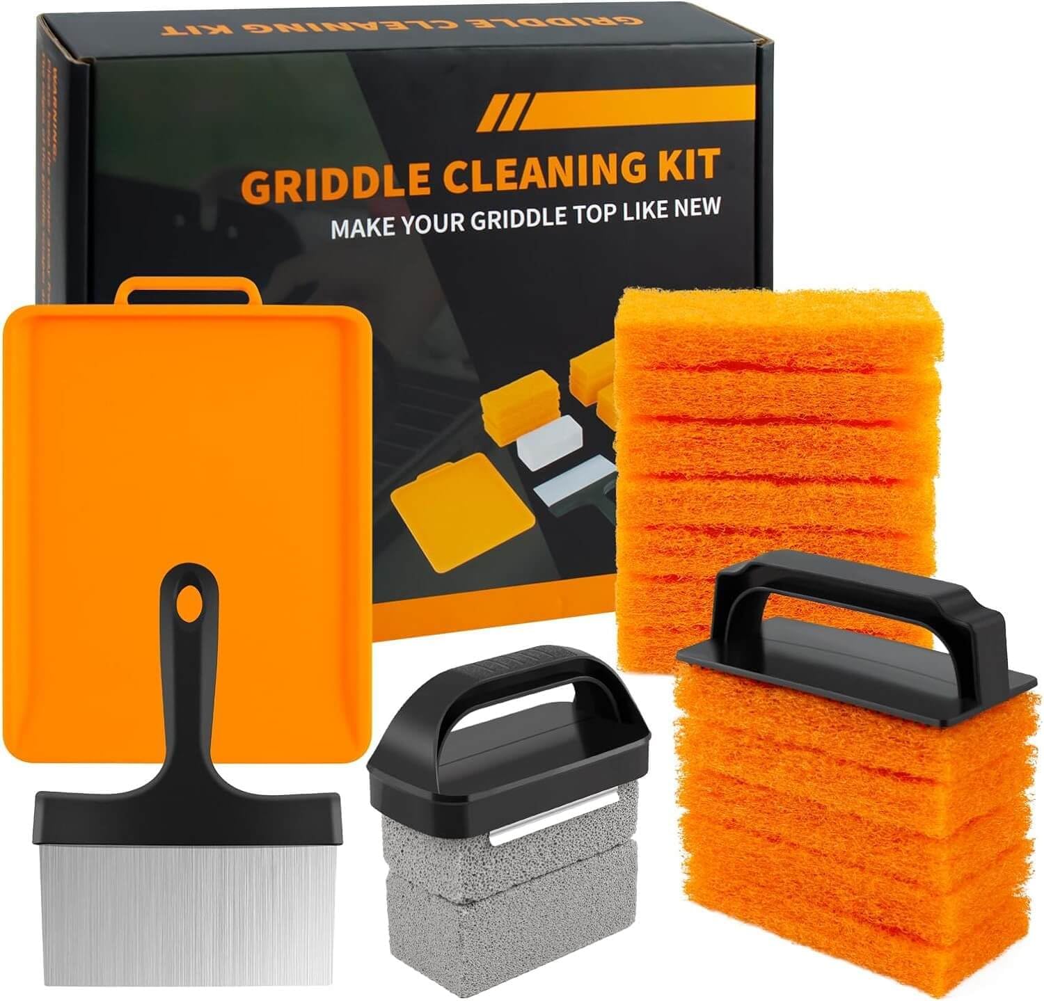 Griddle Cleaning Kit for Blackstone 18 Pieces, Flat Top Grill