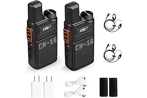 KSUN M6 Walkie Talkies with Earpiece and Mic Set
