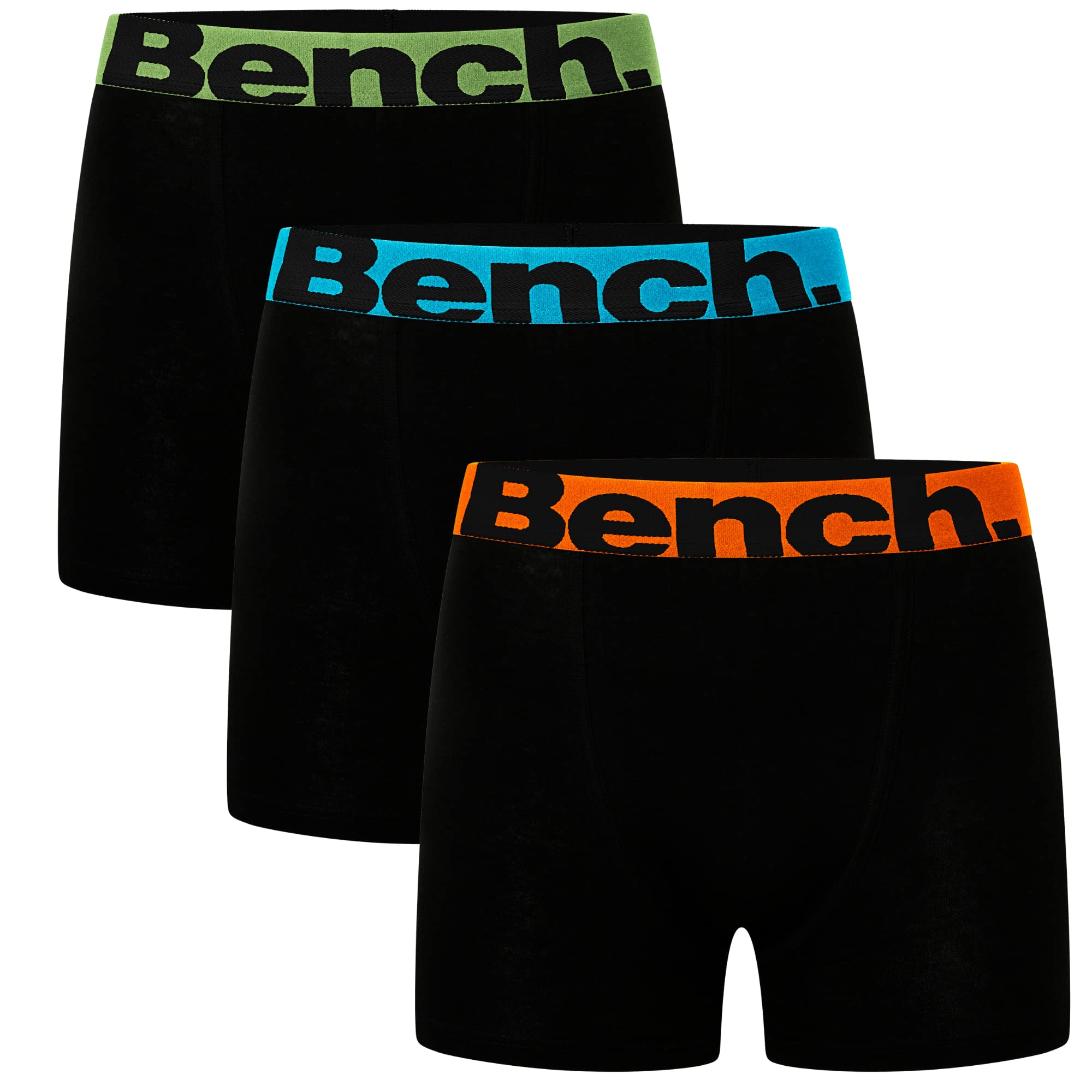 BenchMens 'Action' Cotton Boxer Shorts, 3 Pack, Assorted Colours
