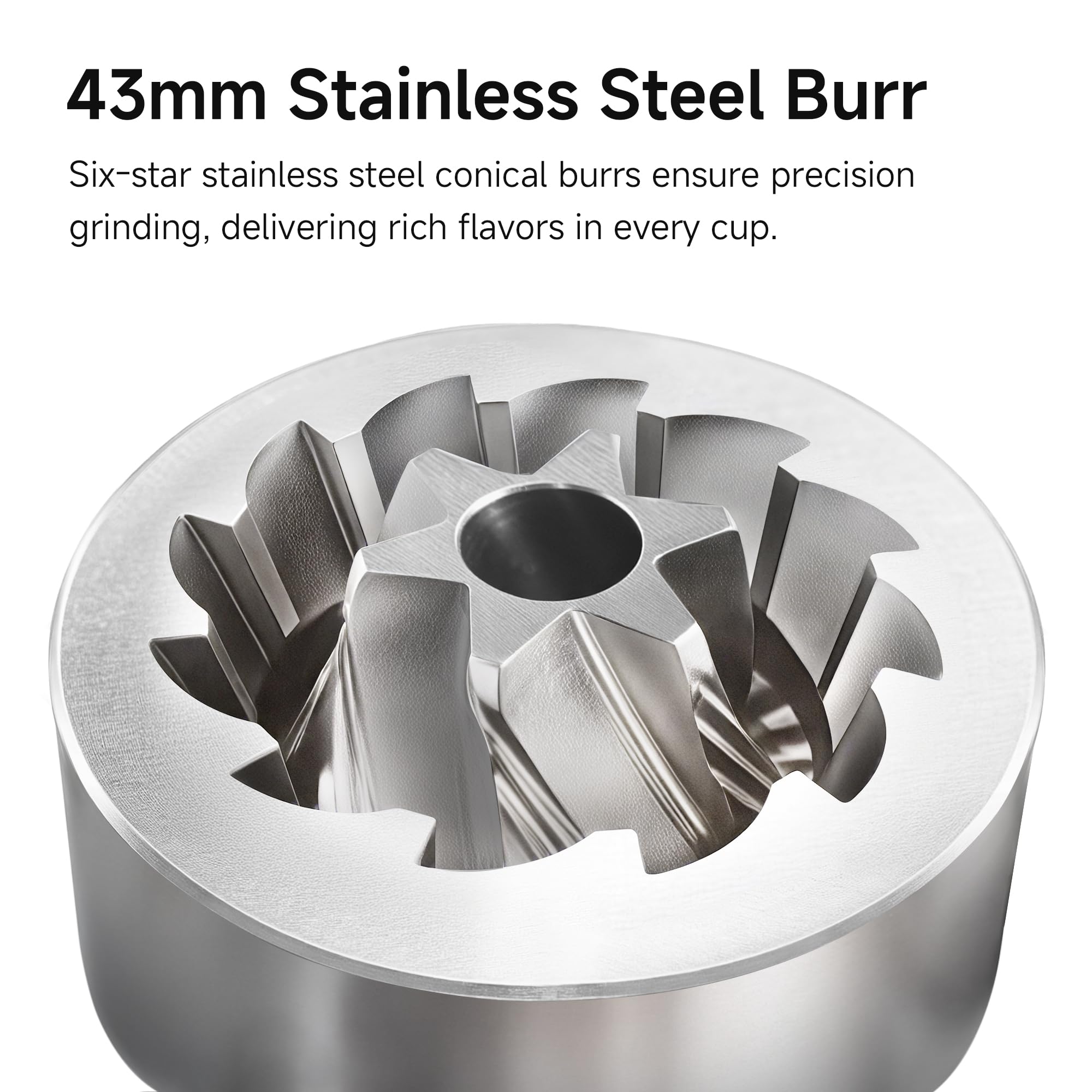 HiBREW G4B - Molinillo de café manual con esfera externa ajustable, molino cónico de aluminio, ajustes numéricos y funda de viaje, molienda gruesa a fina para espresso vertido sobre ollas Moka