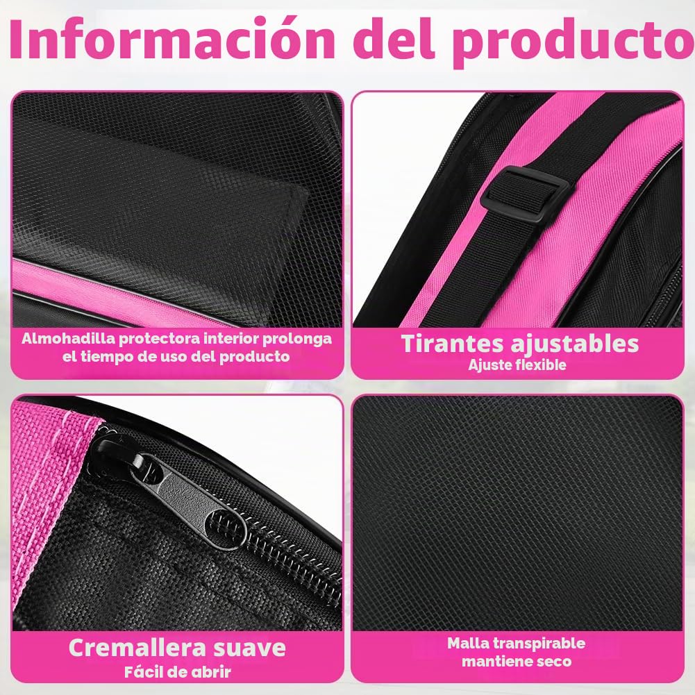 Bolsa para Patines flintronic, Mochila Patines en Linea 4 Ruedas con Correa Ajustable, 3 Compartimentos