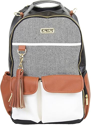 Mochila para pañales Boss de Itzy Ritzy talla única  café crema Coffee and Cream