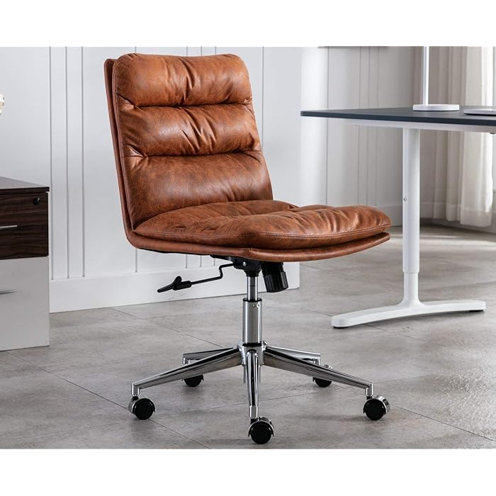 Buy Wahson Ergonomic Home Office Desk Chair with Wheels, Retro Faux