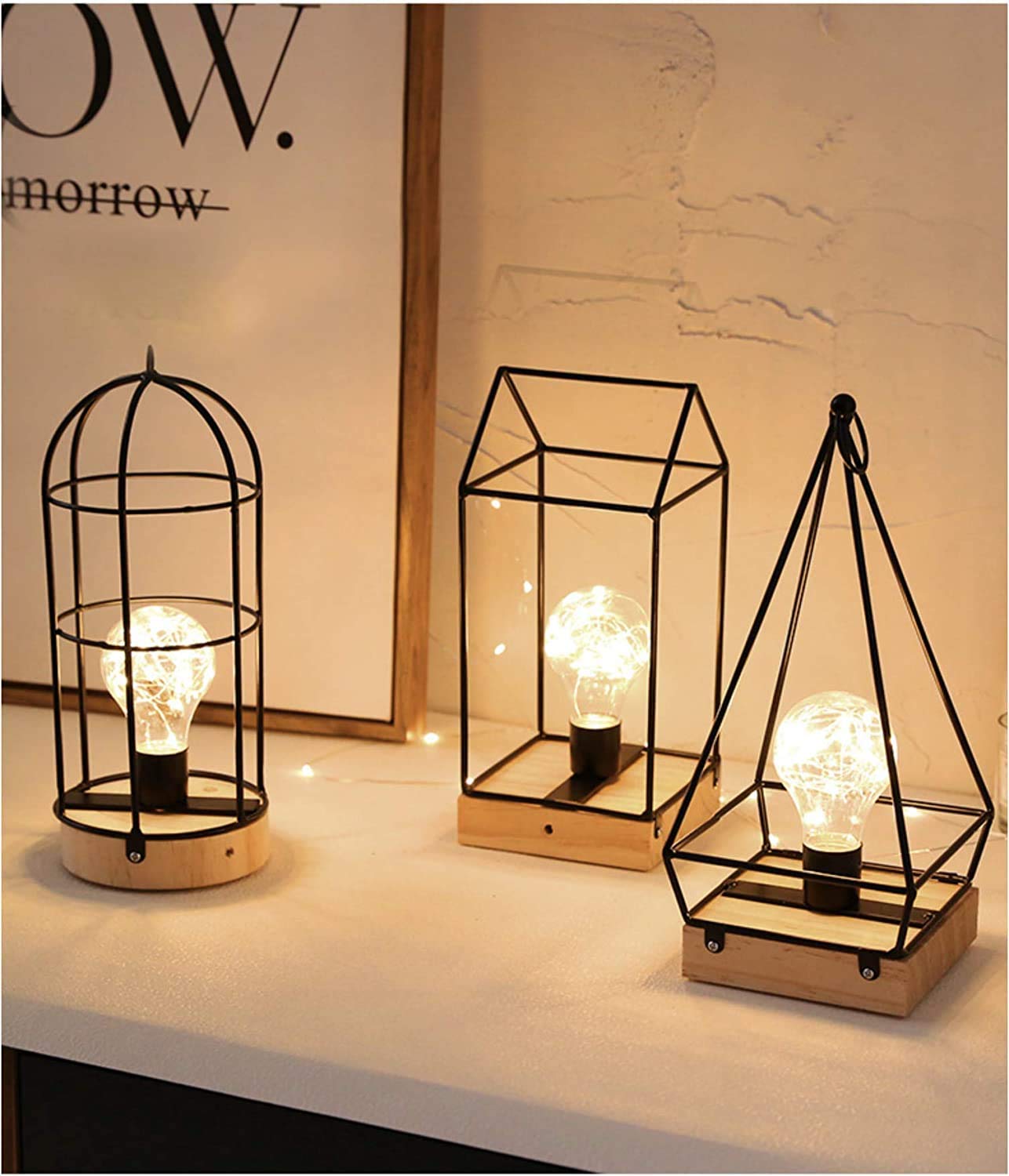 Lampada da tavolo senza fili, lampada da comodino retrò, lampada da scrivania touch ricaricabile, luce notturna dimmerabile, 3 temperature di colore | Leroy Merlin