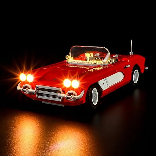 BRIKSMAX Led Lighting Kit for LEGO Corvette - Compatible with Lego 10321 Building Set- Not Include Lego Set