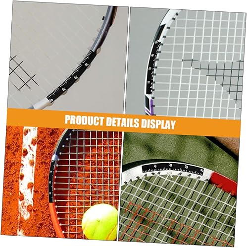 Miniatura 7 de HEMOTON 4 tiras de tenis con peso autoadhesivas de silicona para mejorar el control y la estabilidad de la raqueta para mejorar la precisión y