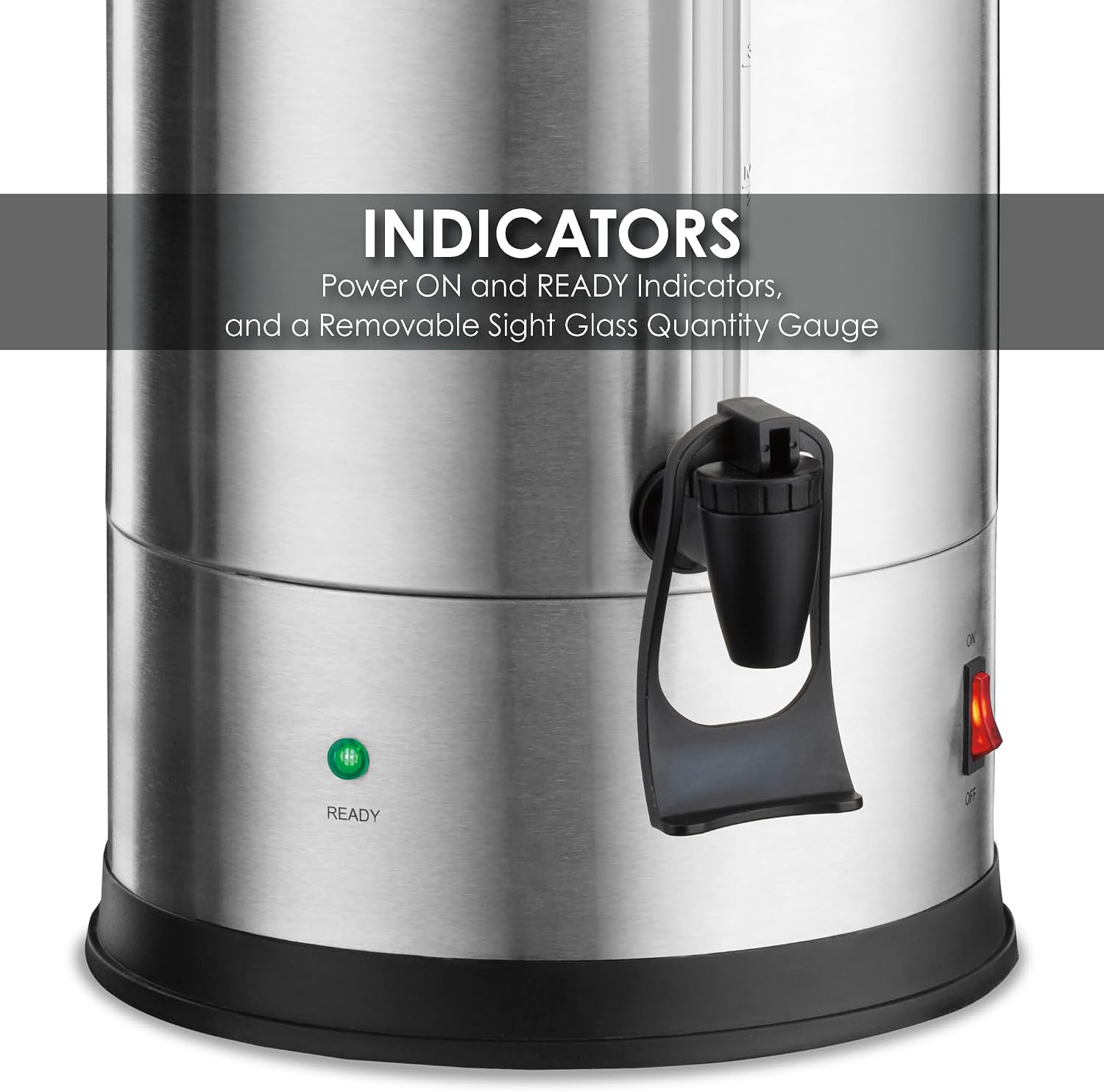 Waring Commercial WCU550 55-Cup Commercial Heavy Duty Stainless Steel Coffee Urn, Silver