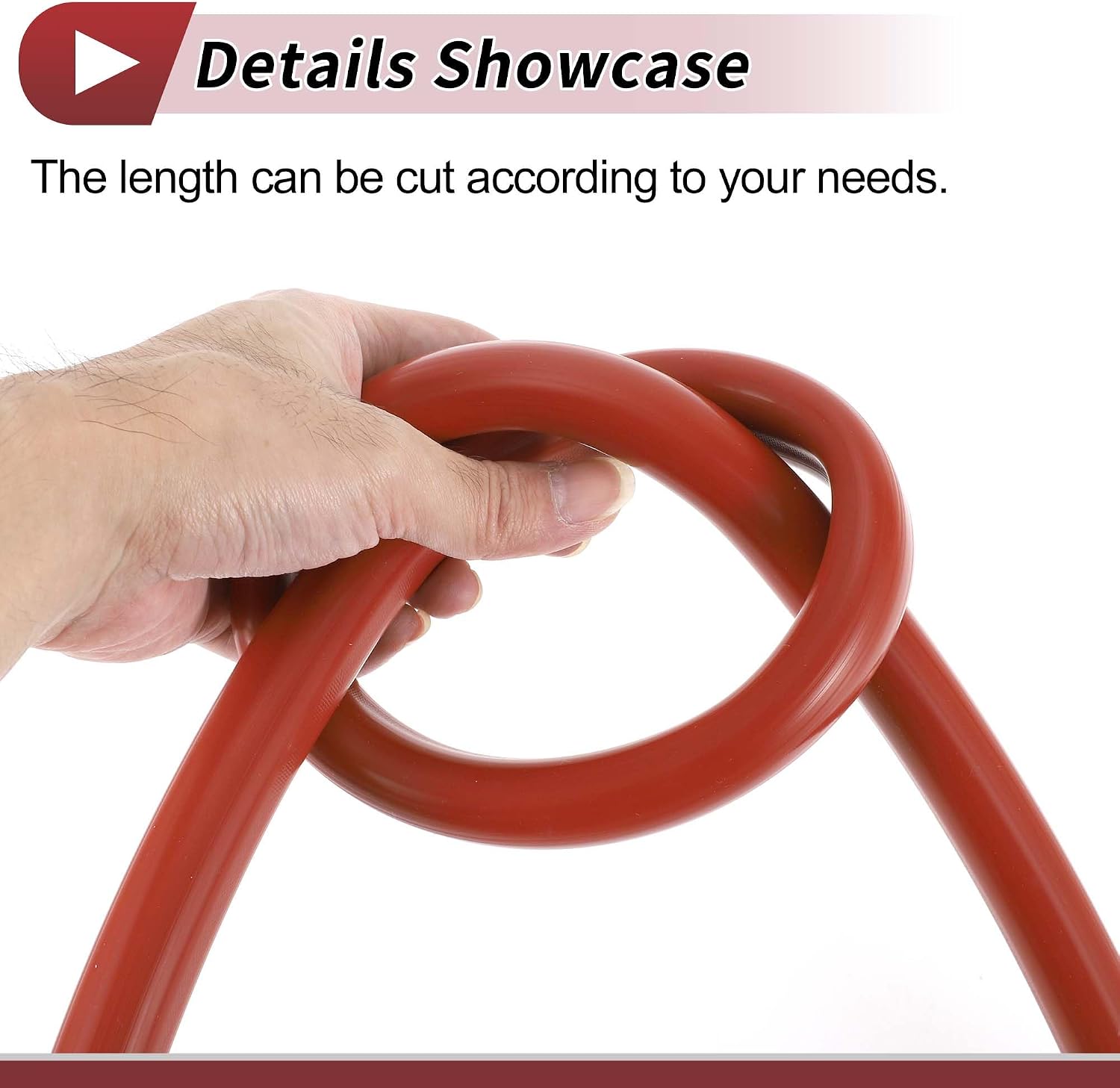 1 Pcs for Air and Water Silicone Vacuum Tubing Hose High Temperature Automotive Vacuum Line 4Ft 5/8" 16mm ID 3.5mm Thickness Red
