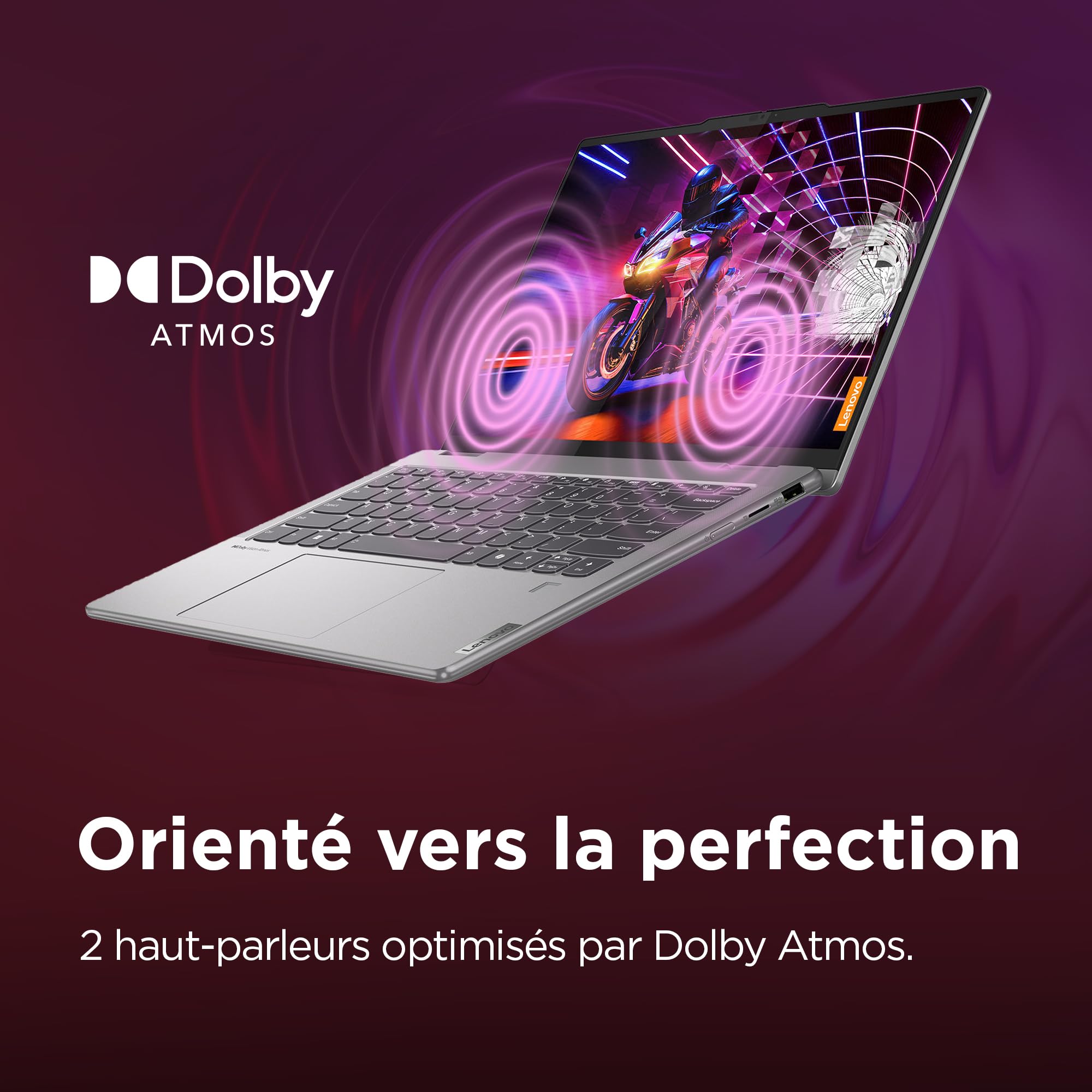 Lenovo Yoga 7 2-en-1 14AHP9 - Ordinateur Portable AI 14'' WUXGA OLED (AMD Ryzen 5 8640HS, RAM 16Go, SSD 512Go, AMD Radeon 760M Graphics, Windows 11 Home) Clavier rétroéclairé AZERTY Français - Gris