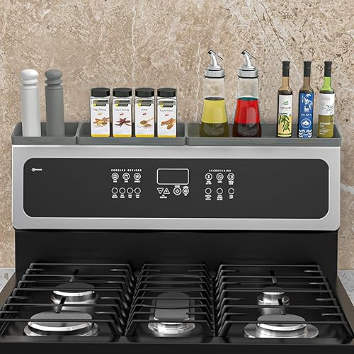 Miniatura 7 de Estante superior magnético de silicona de 30 pulgadas para cocina, suave, flexible, fuerte, magnético, resistente al calor, organizador de especias