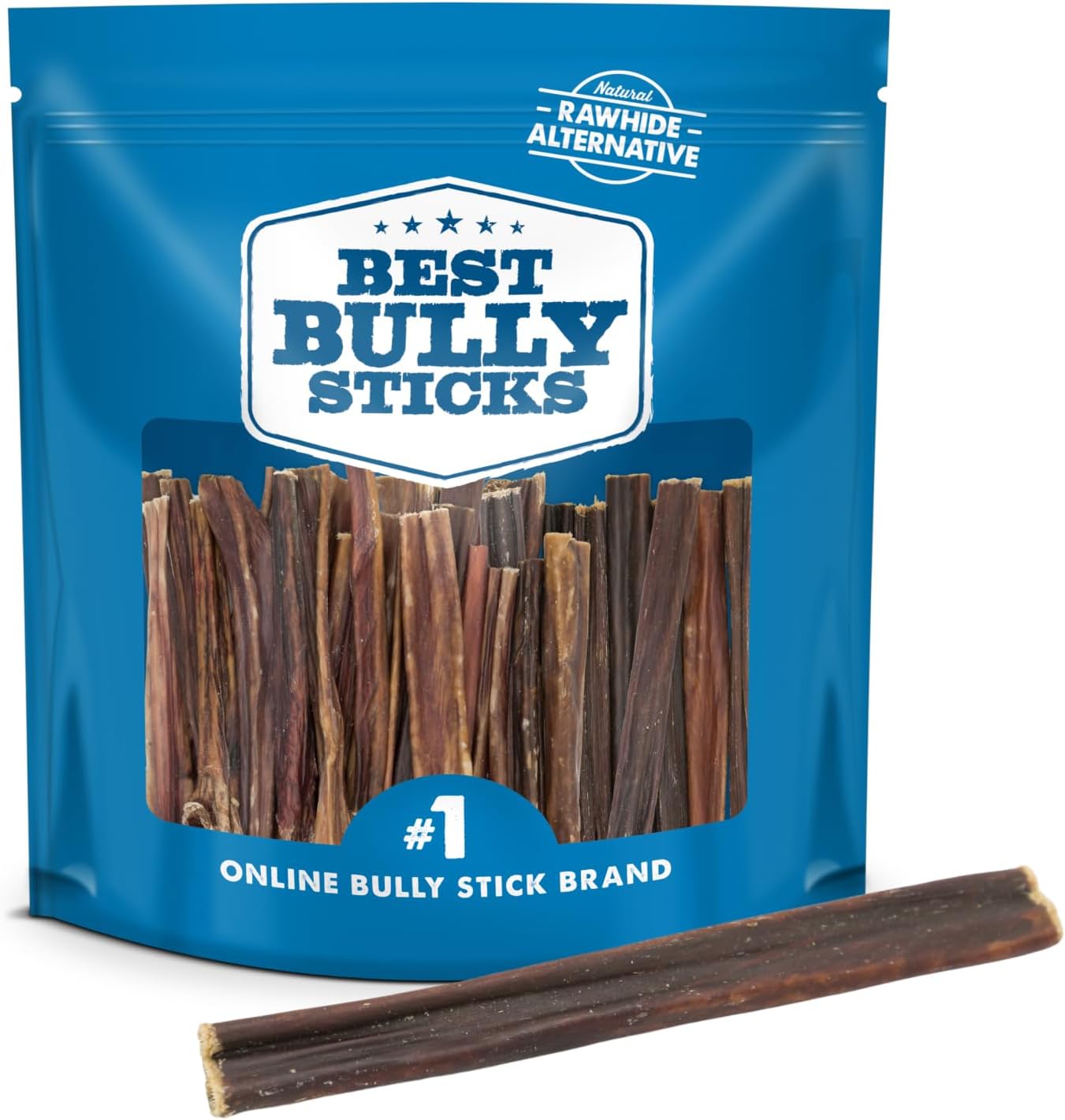 Best Bully Sticks 6 Inch Gullet Sticks - 25 Count (Pack of 1) - Natural, Esophagus Snack, Rawhide Alternative