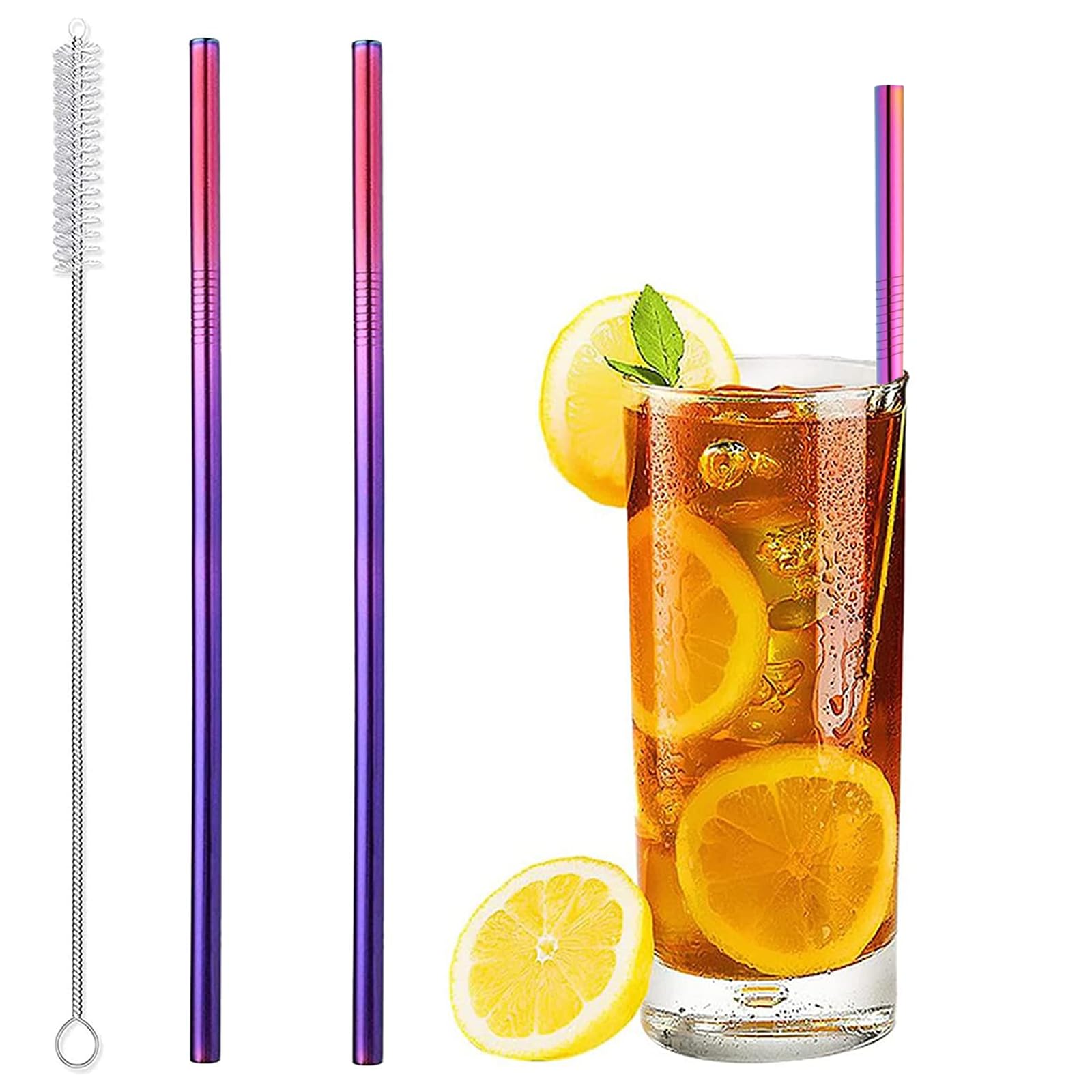 Amazon | ストロー 2本 ステンレス ストロー 洗浄ブラシ付