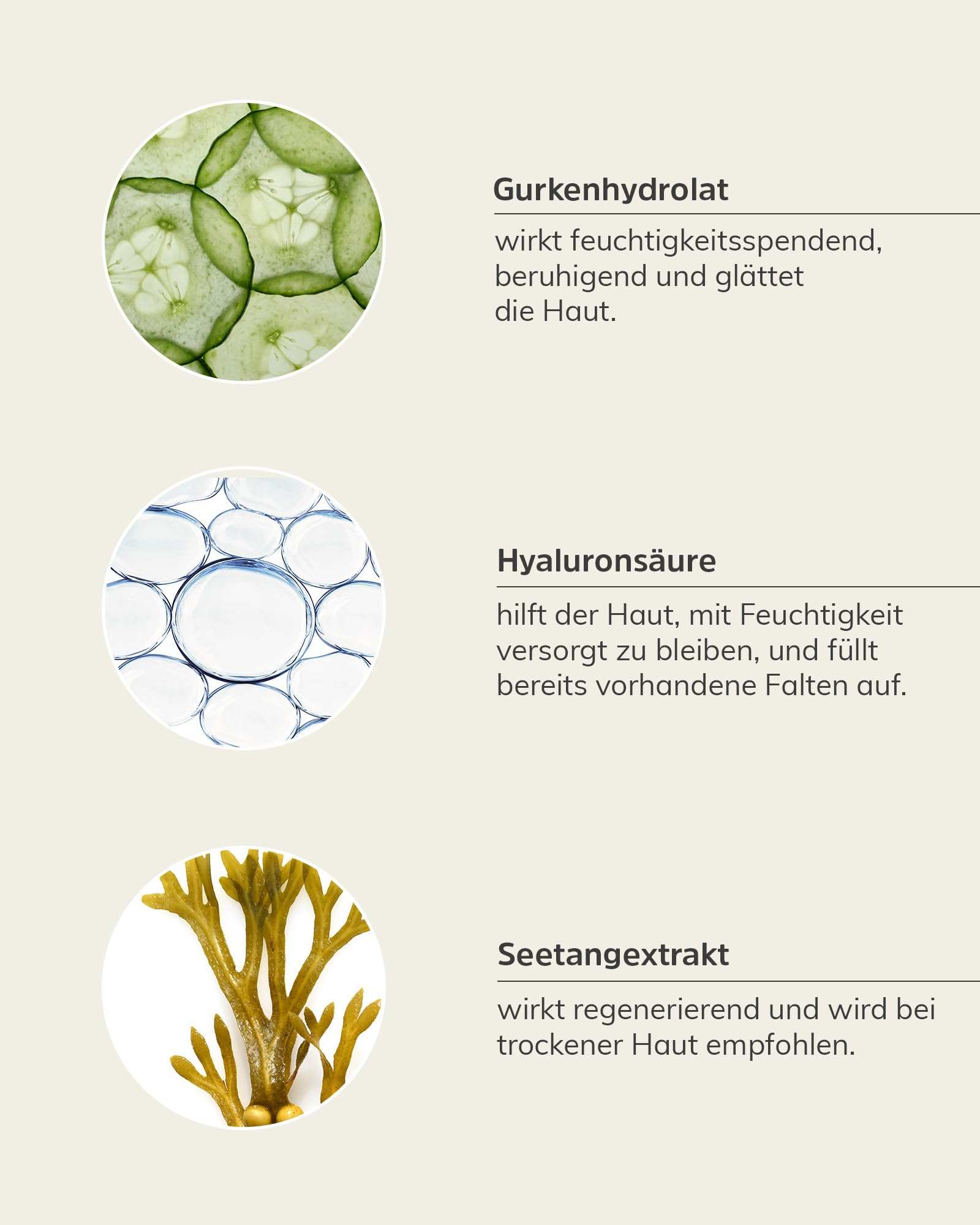 nkm Naturkosmetik München Algen-Hyaluron Serum - 30 ml - Gesichtsserum mit Hyaluron - Spendet Feuchtigkeit - Vegan - Für alle Hauttypen - Dermatologisch Getestet