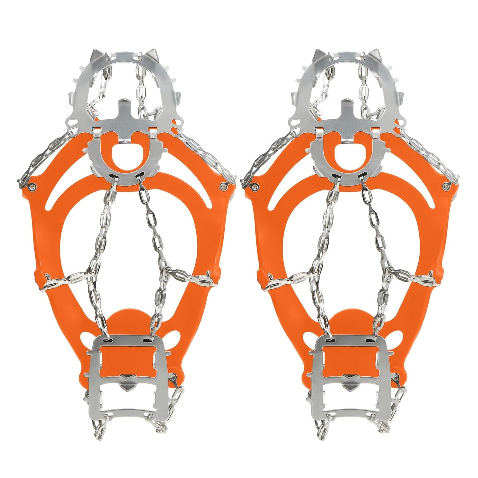 Anti-Rutsch-Spikes Eisgriffe Mit 18 Zähnen, rutschfeste Winterkrallen, Unisex-Schneeklauen, Kletterketten-Steigeisen, Outdoor-Zubehör