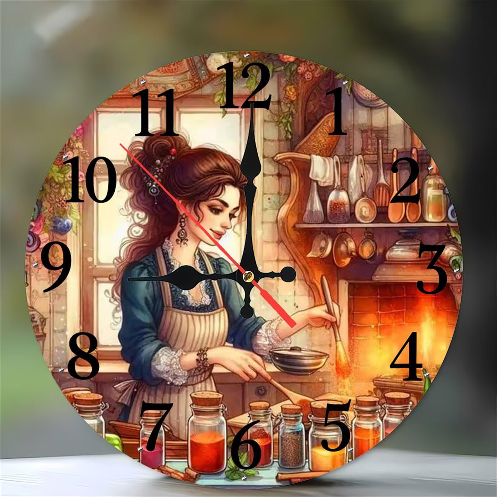 Horloge murale silencieuse à quartz mouvement ultra-calme pour chambre