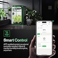 Vista 3 de VIVOSUN AeroDrain D12 Smart Environmental Dehumidifier, up to 12L/day, 2L Water Tank, with Temperature & Humidity Sensor Probe, Smart Remote