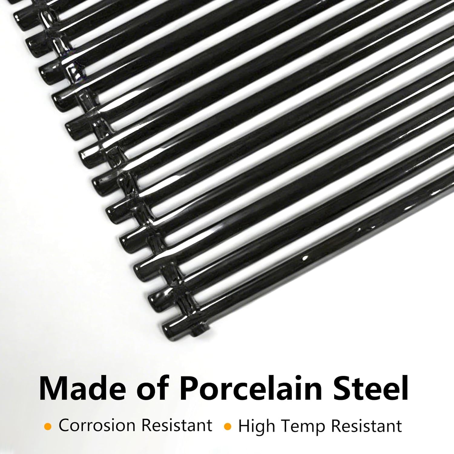 Hongso 17.4" Porcelain Steel Grill Grates 7525 for Weber Genesis Silver Gold B/C 8128 8133, Spirit E-310 E-320 S-310 S-320 (2007-2012), Spirit 700, Weber 900, Genesis 1000-5000 Gas Models, 7526 7527