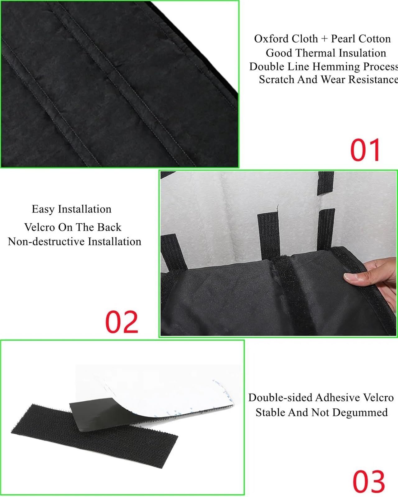 Coussinet D'isolation Thermique Pour Jeep Pour Wrangler JK 4 Portes 2012-2017 Voiture Hardtop Fenêtre Arrière Plafond Toit Isolation Thermique Coton Kits
