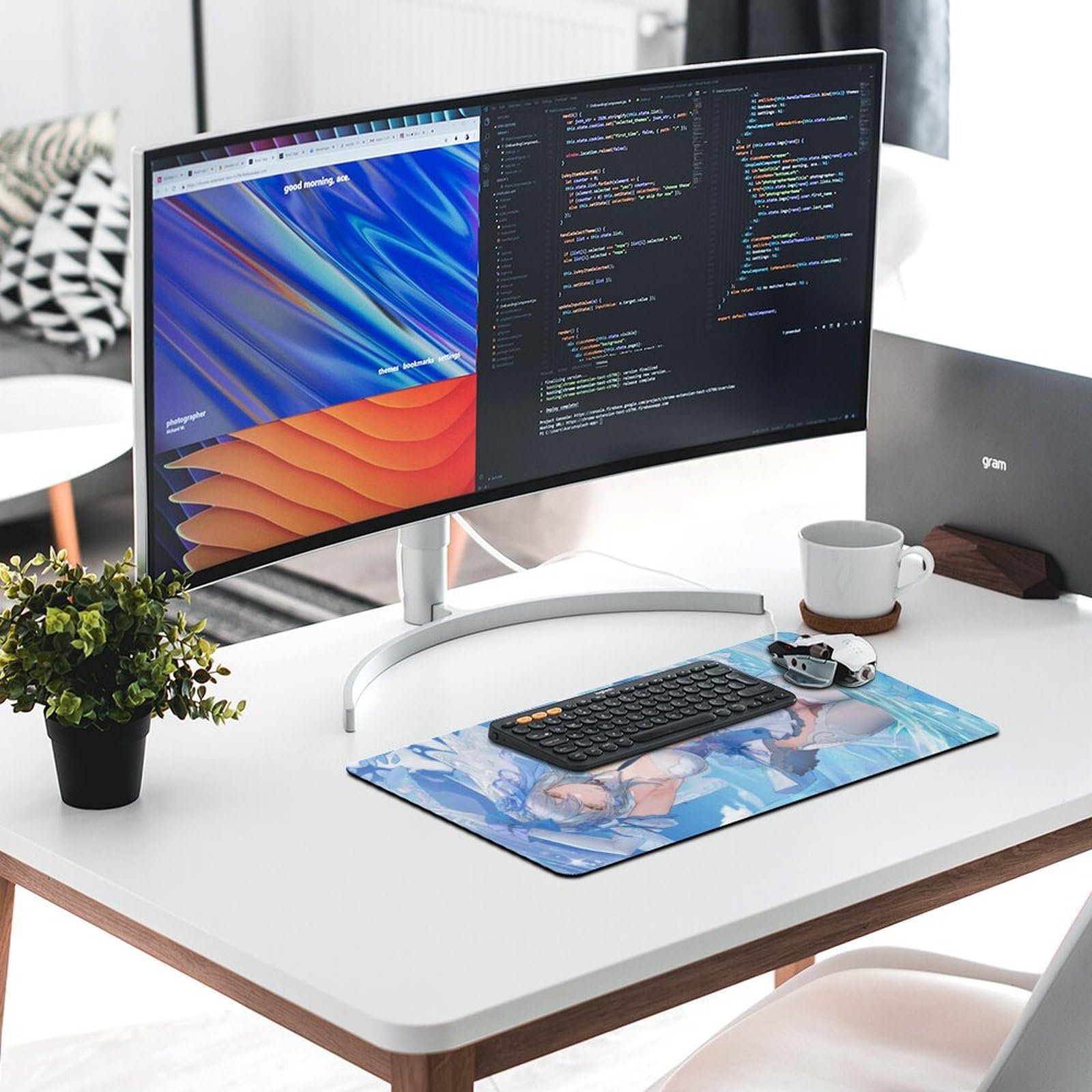 Amazon｜スノウブレイク マウスパッド ゴム製 防水材質 滑り止め