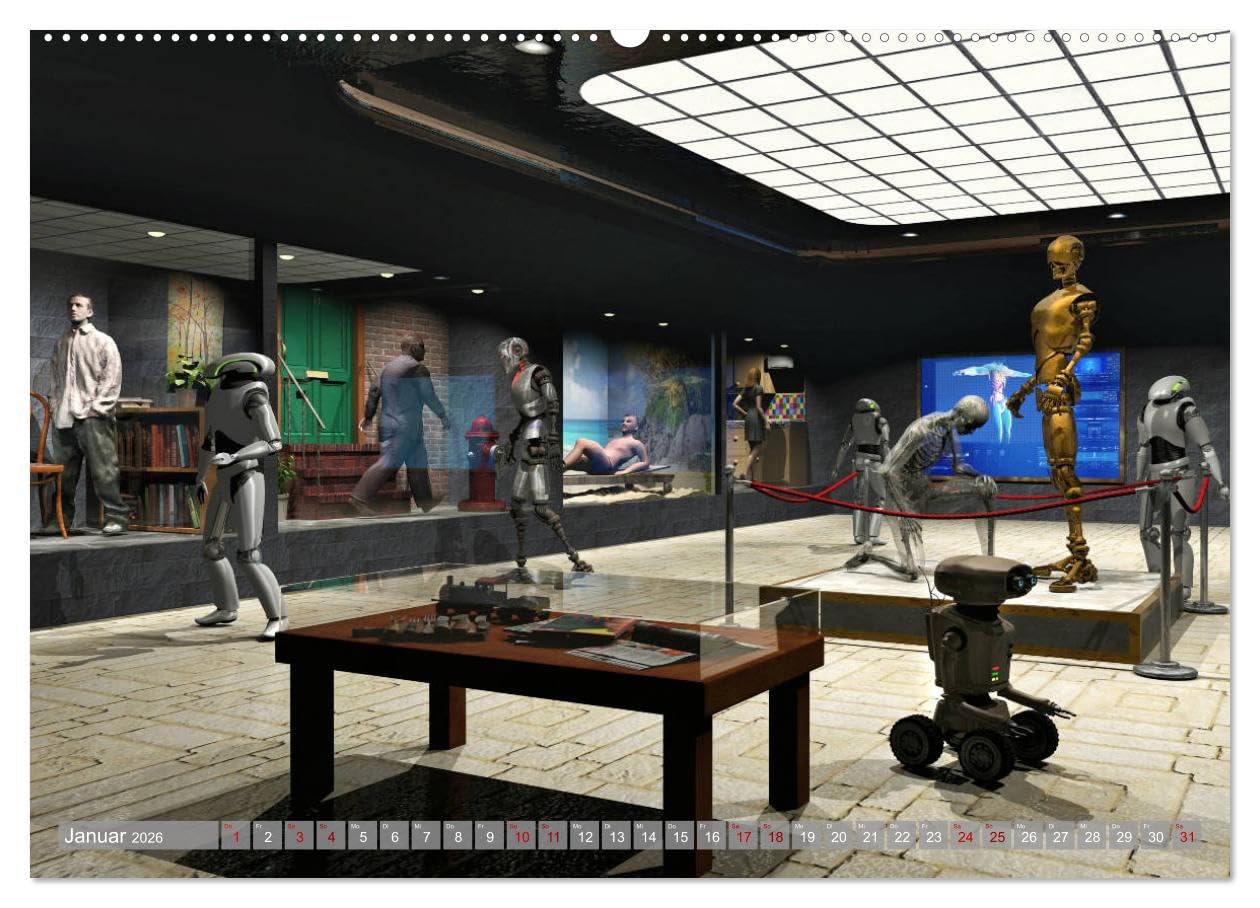 Science Fiction Visionen (hochwertiger Premium Wandkalender 2026 DIN A2 quer), Kunstdruck in Hochglanz: Ein neuer Science Fiction Kalender der fantastischen Art. (CALVENDO Kunst)