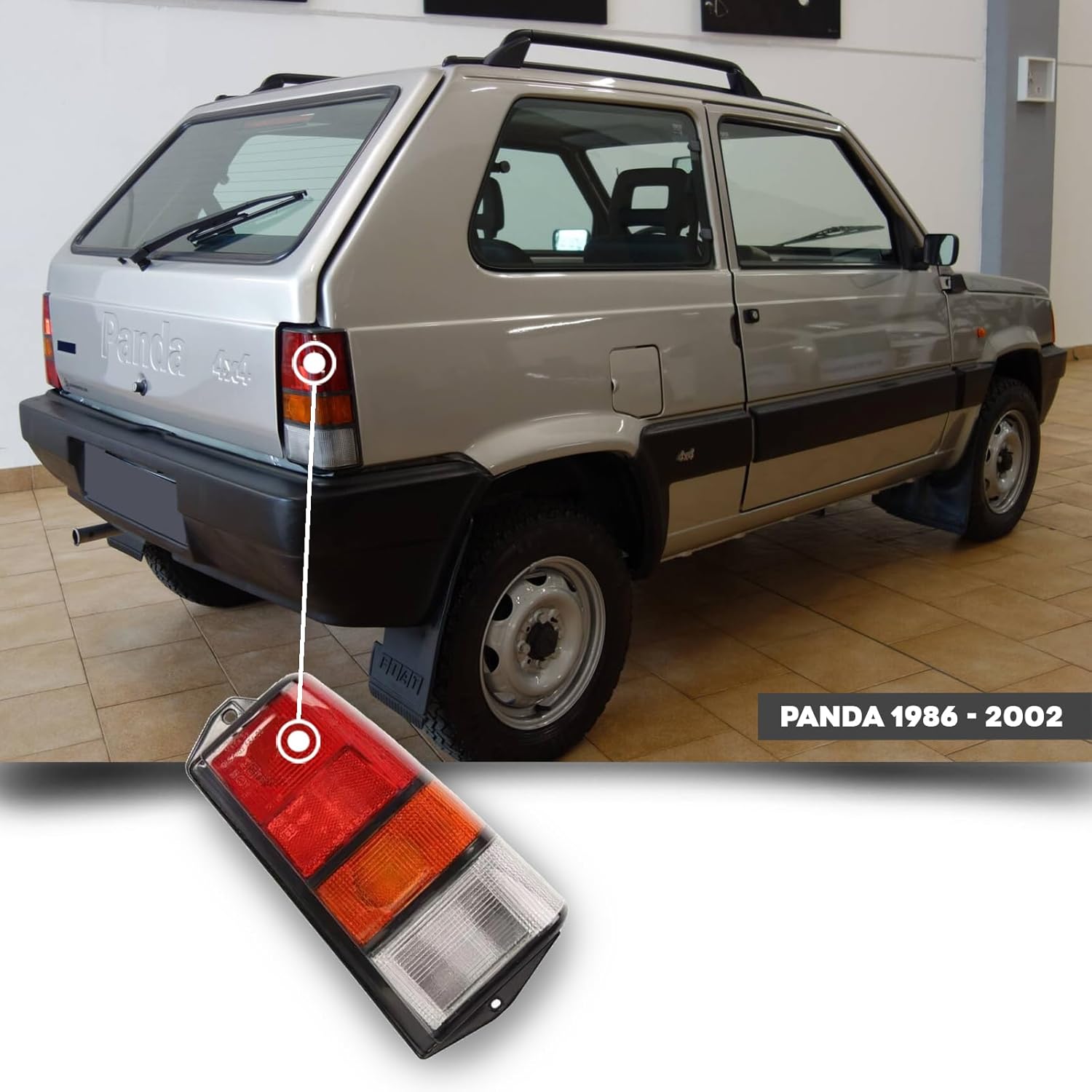 Right rear light compatible Panda 750 from 1986 to 2002