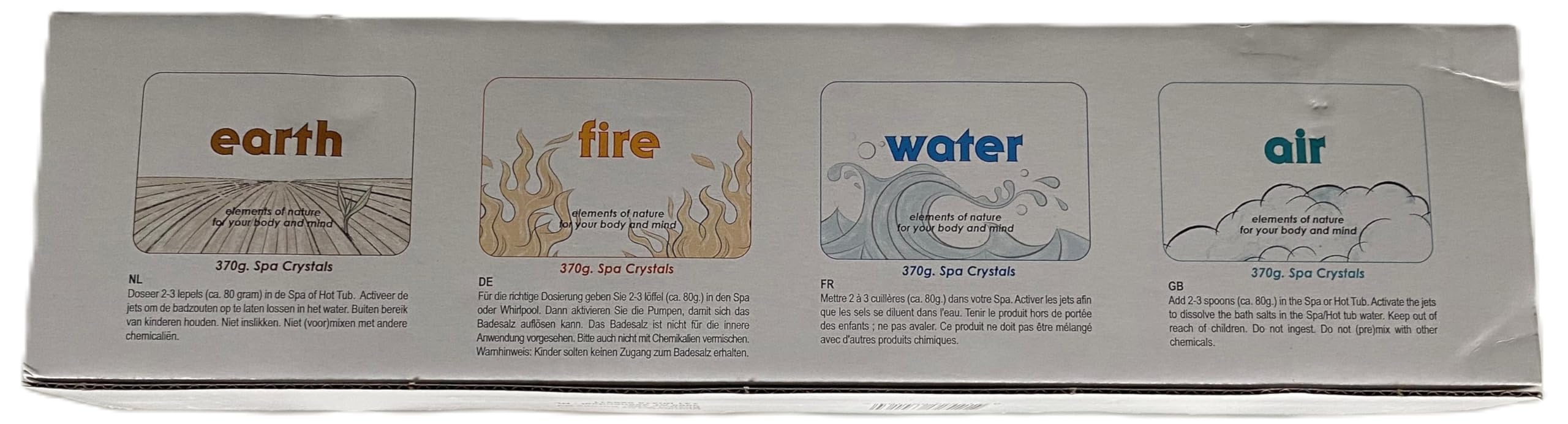 AquaFinesse Spa de Luxe Crystals Lot de 4 parfums