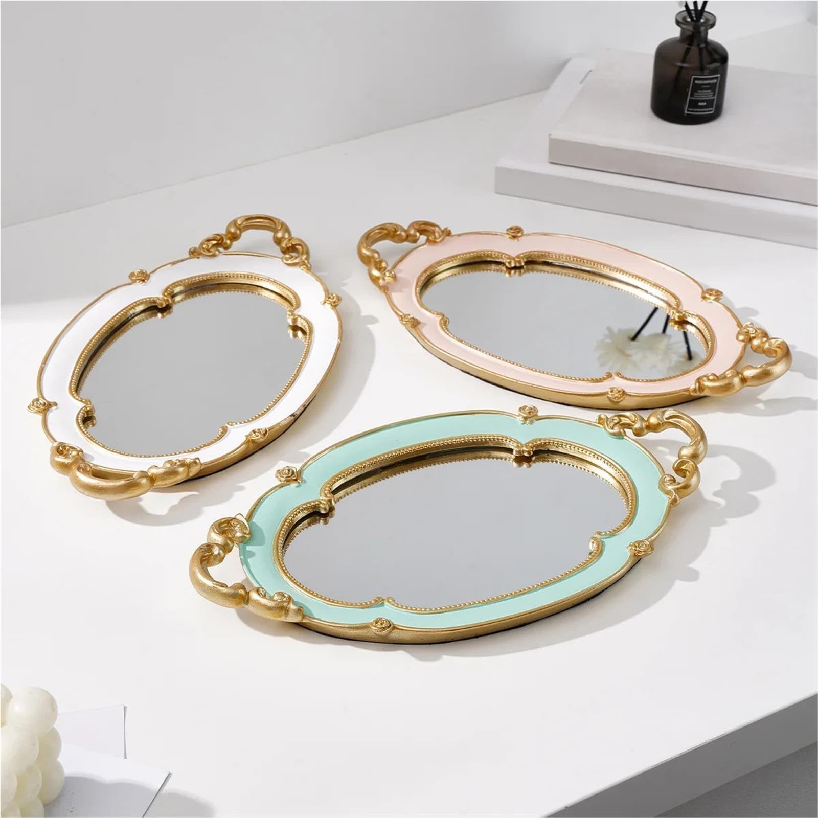 1 Vassoio Decorativo A Specchio A Forma Di Nuvola