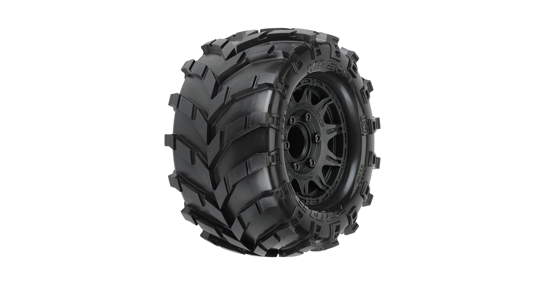 ホビーラジコン PRO LINE MASHER Amazon.com: Pro-Line Racing Masher 2.8 MTD Raid Black 6x30 F