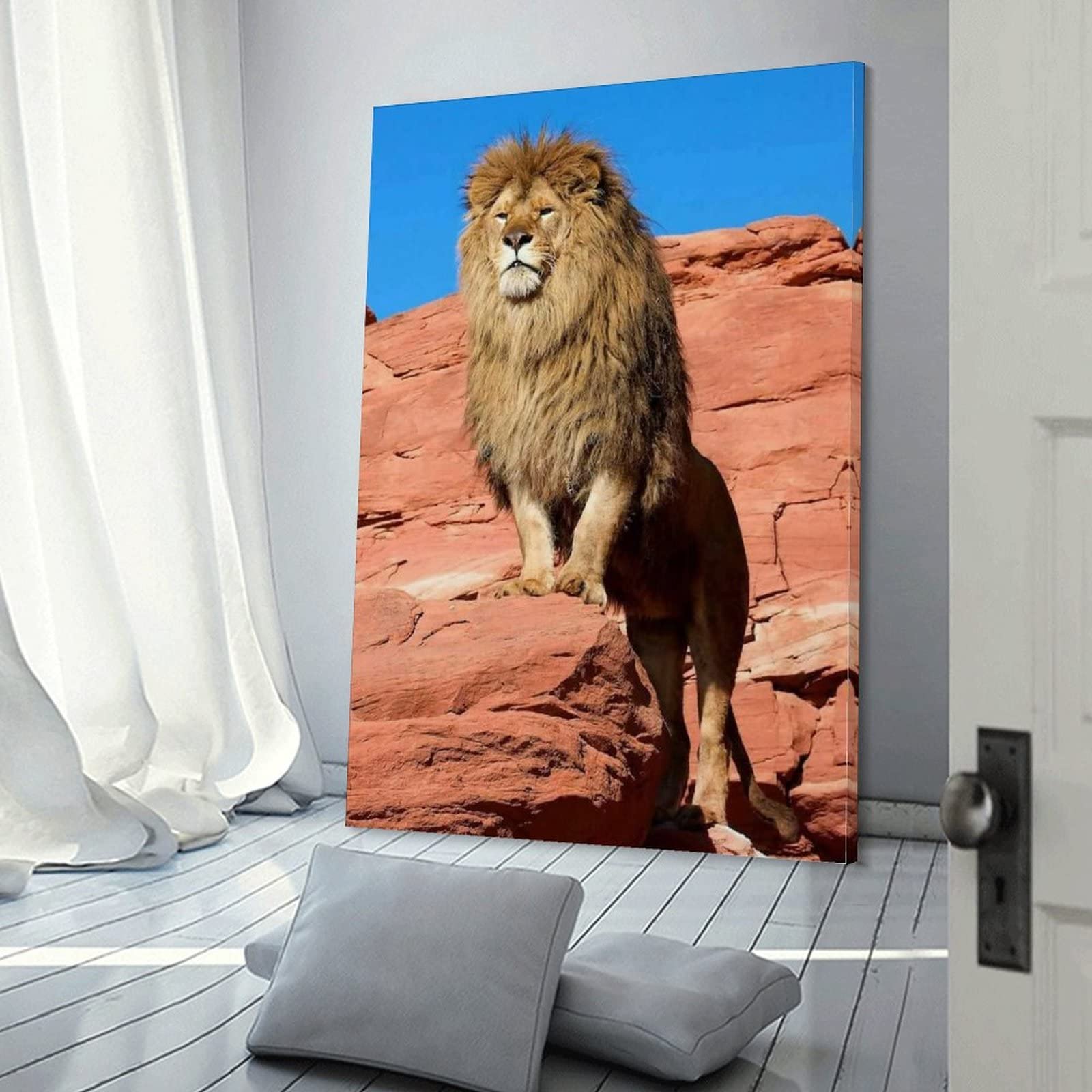 Quadro su Tela Leone e leonessa • Pixers® - Viviamo per il cambiamento