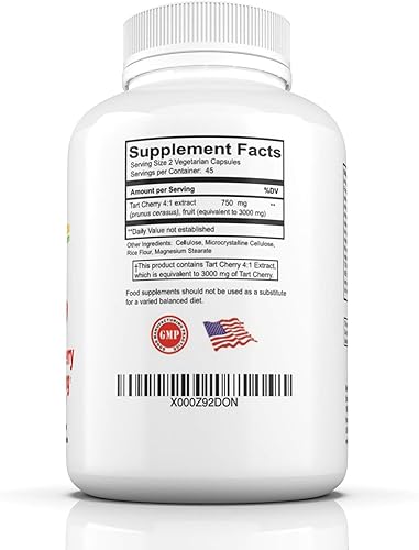 Miniatura 6 de Extracto de cereza ácida altamente potente de 3000 mg y NutriGout