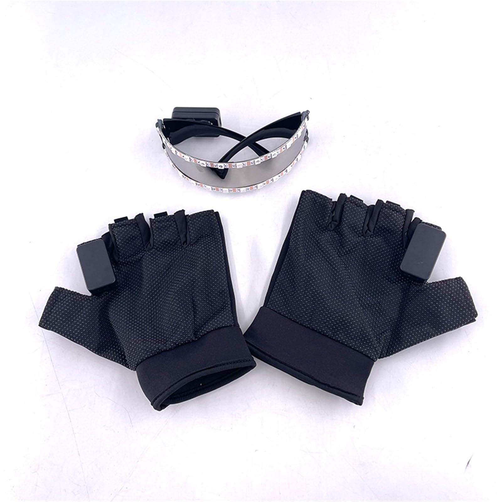 Set di guanti e occhiali ricaricabili, per adolescenti, feste in costume, eventi scolastici, giochi di ruolo, guanti luminosi