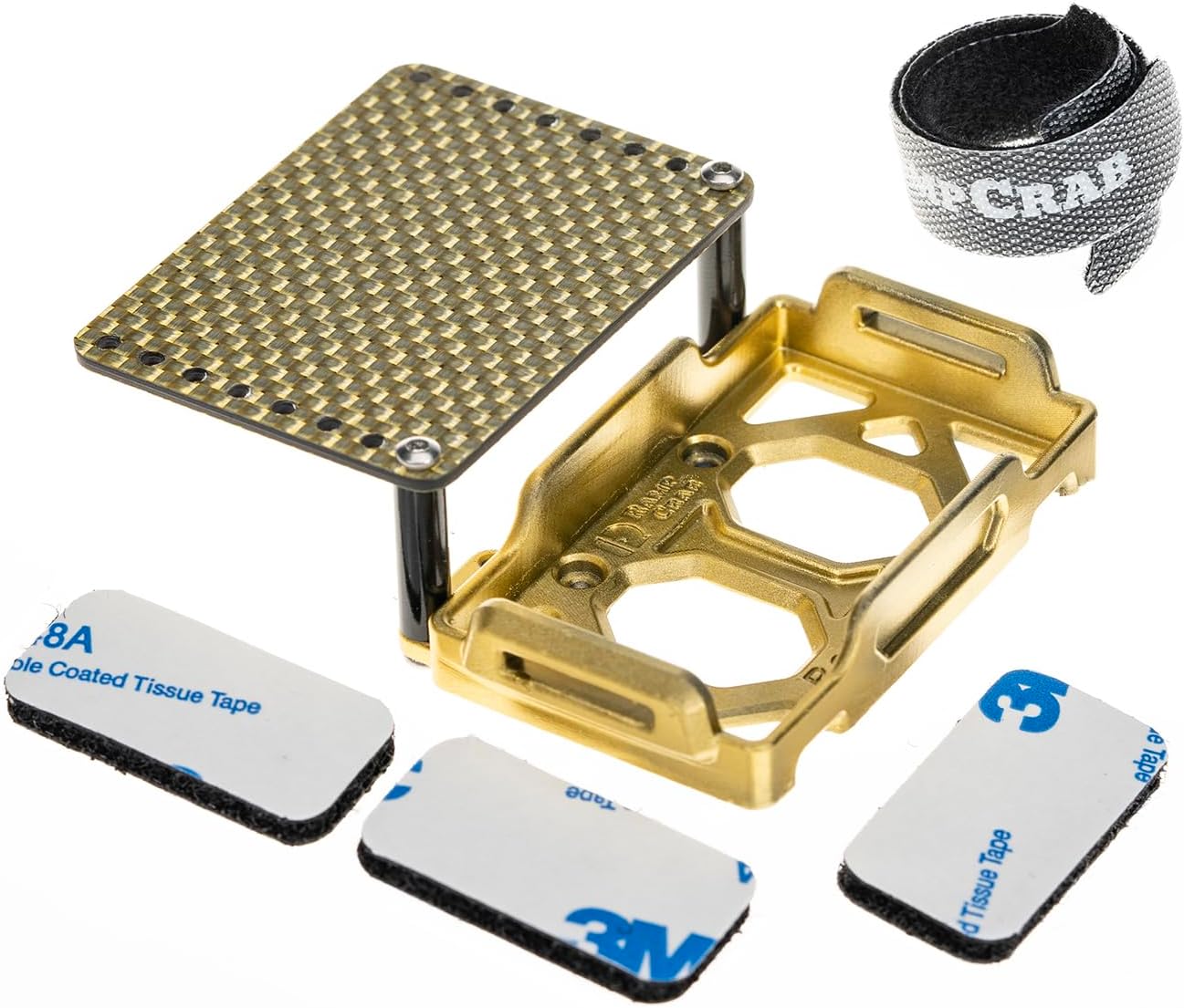Battery Tray & ESC Receiver Tray, Double Decker Plate for 1/18 RC Crawler TRX4M, Silver