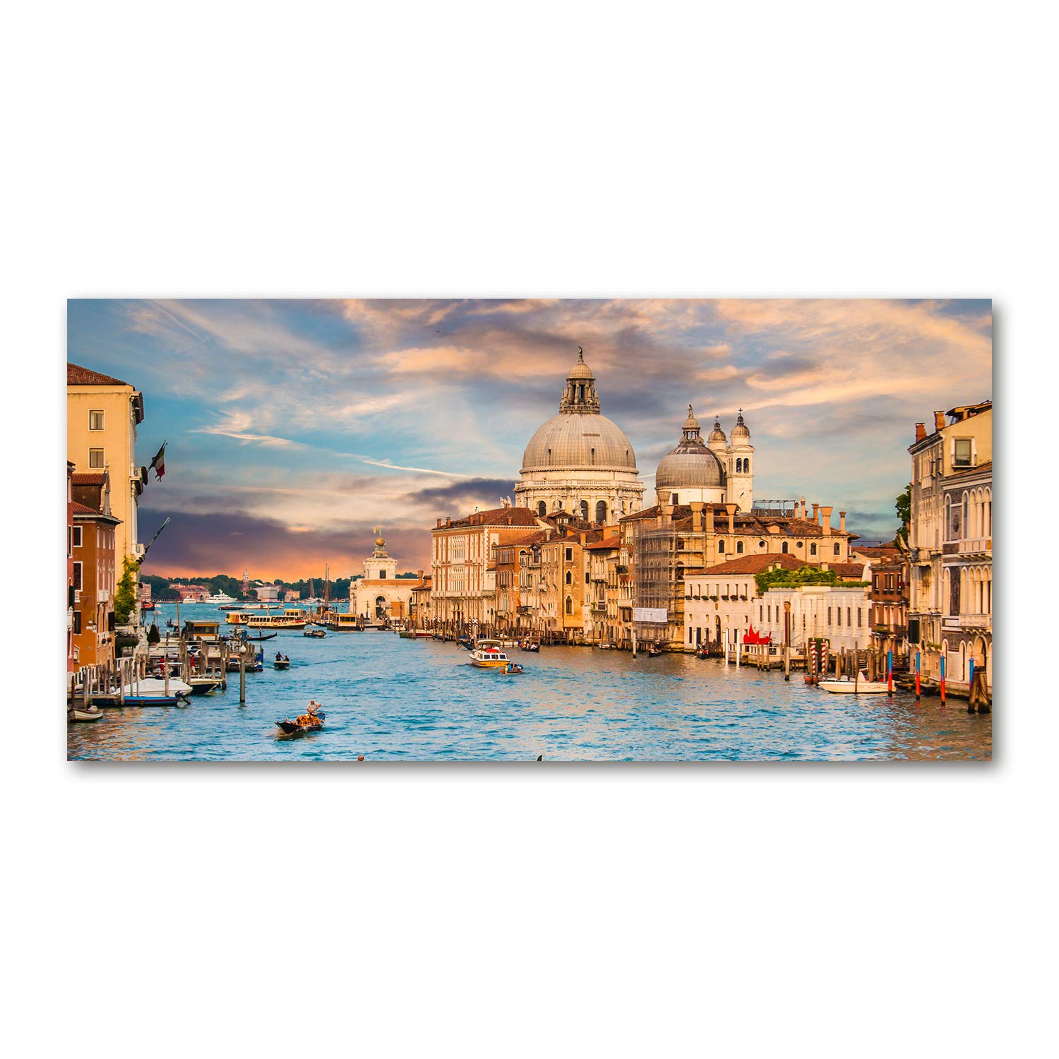 Tableau Venecia Italia en verre plastique acrylique Tulup 140x70cm