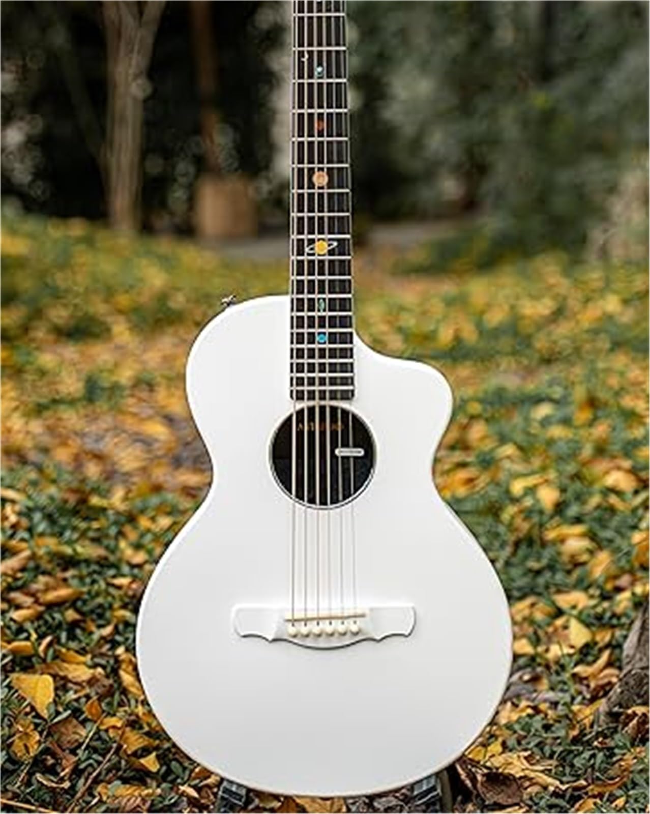 Gitara Elektryczna 38 Calowa Smukła Sześciostrunowa Gitara Akustyczna Z Włókna Węglowego Odpowiednia Dla Początkujących