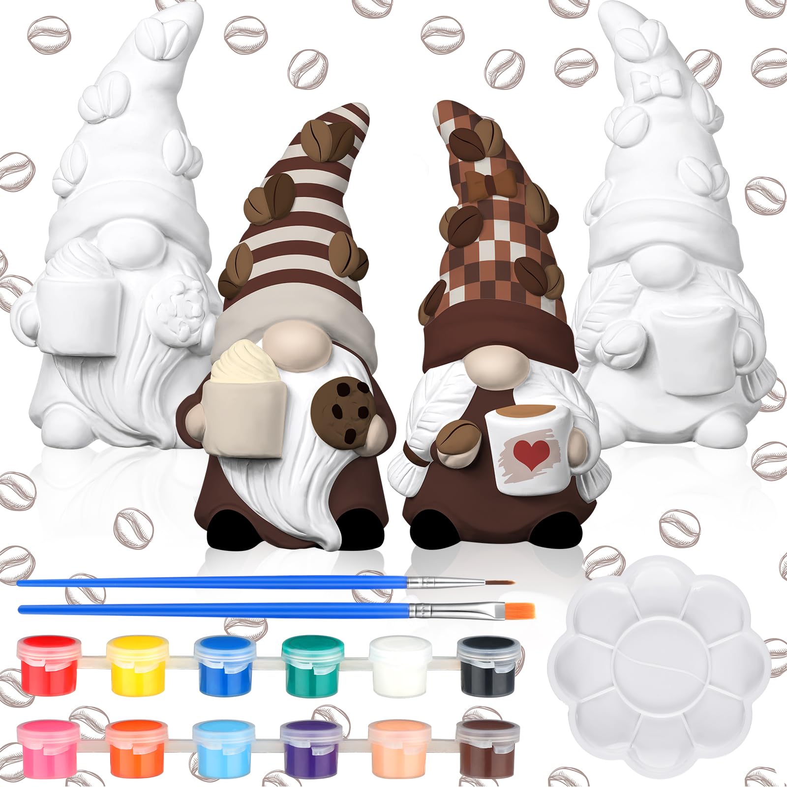 Amazon.com: Hollowfly 2 Set Valentine's Day Ready to Paint Your