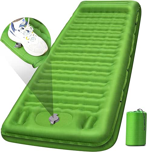 Camping Sleeping Pad, Extra Thick 5 Inch Camping Mat with